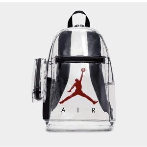 Jordan clear backpack with pencil case 27L